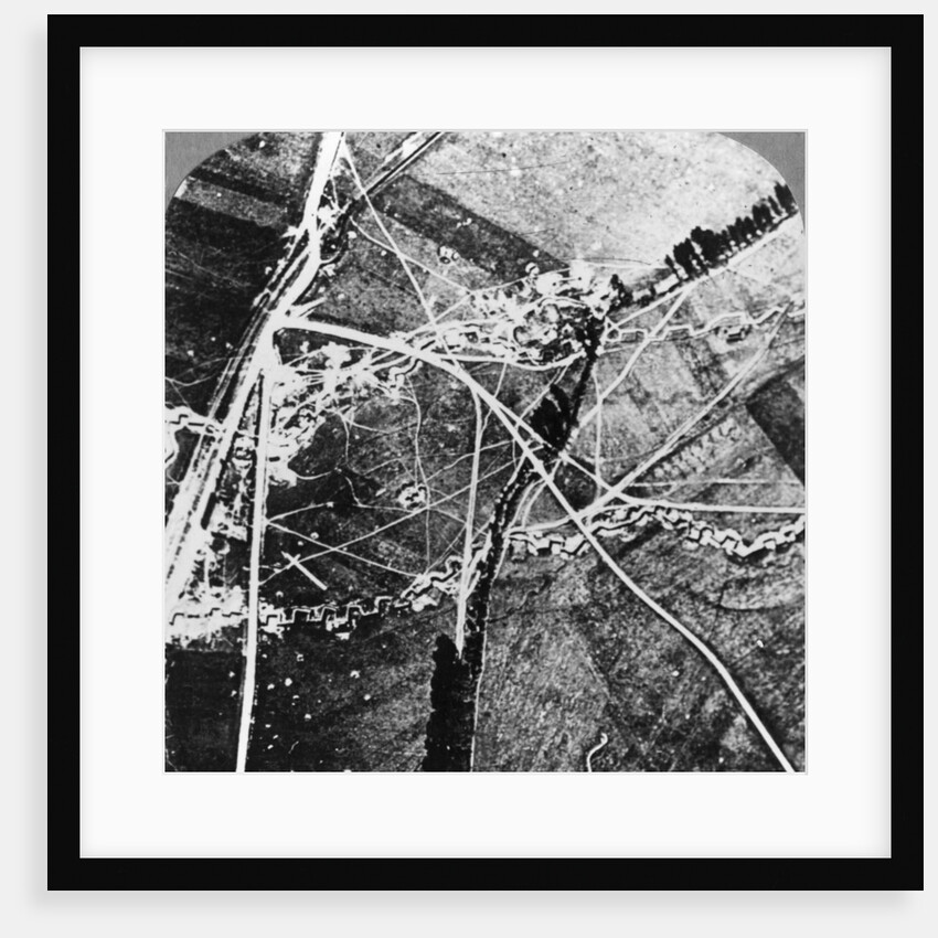 The Hindenburg Line from 8000 feet, France, World War I by Realistic Travels Publishers