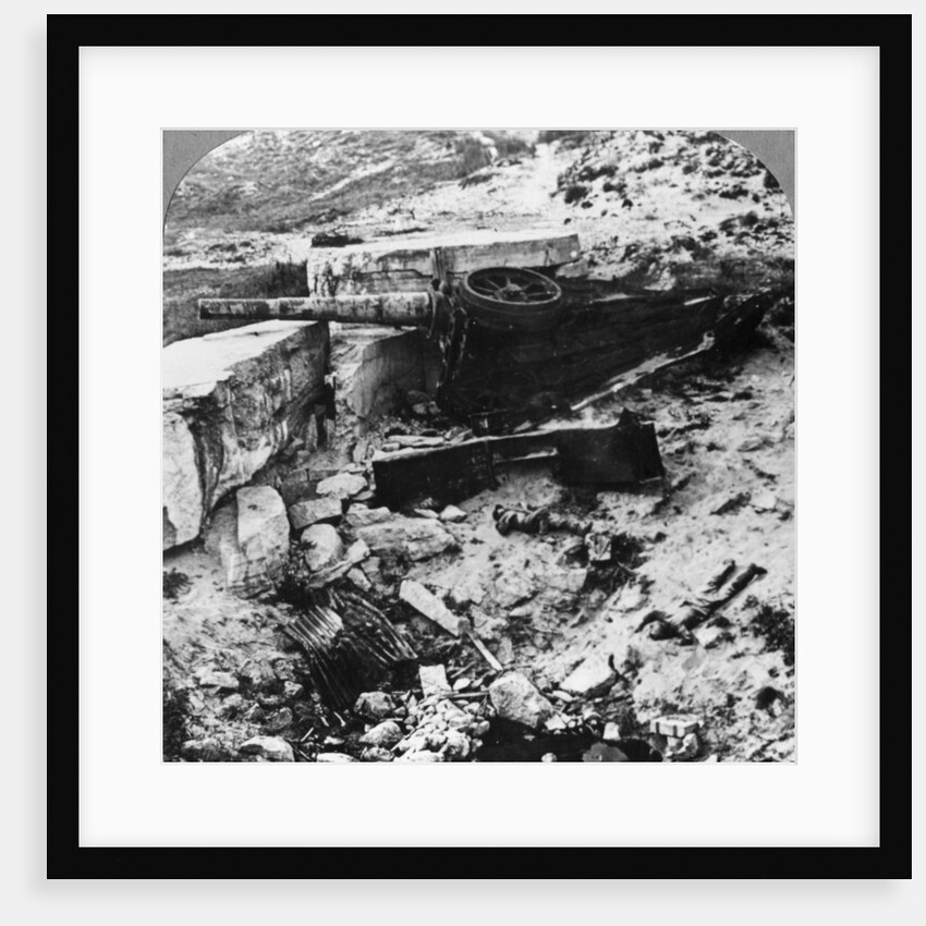 Destroyed German defence battery, Mariakerke, Belgium, World War I by Realistic Travels Publishers