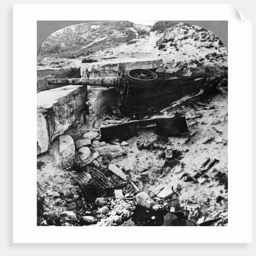 Destroyed German defence battery, Mariakerke, Belgium, World War I by Realistic Travels Publishers