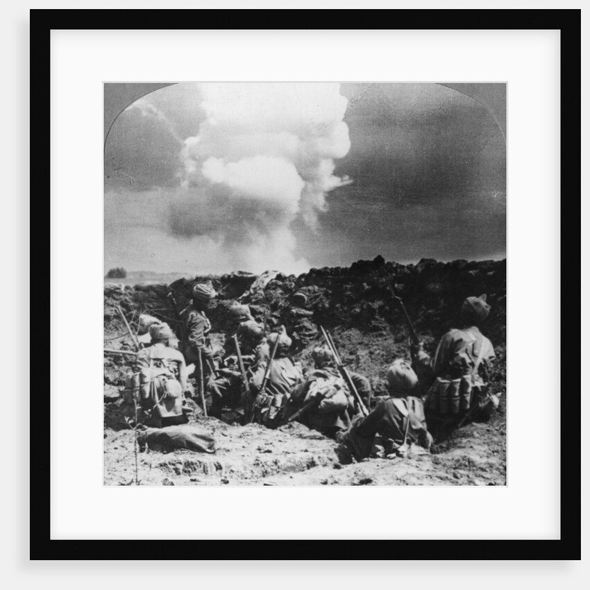Indian bombers holding an important trench near Neuve Chapelle, France, World War I by Realistic Travels Publishers