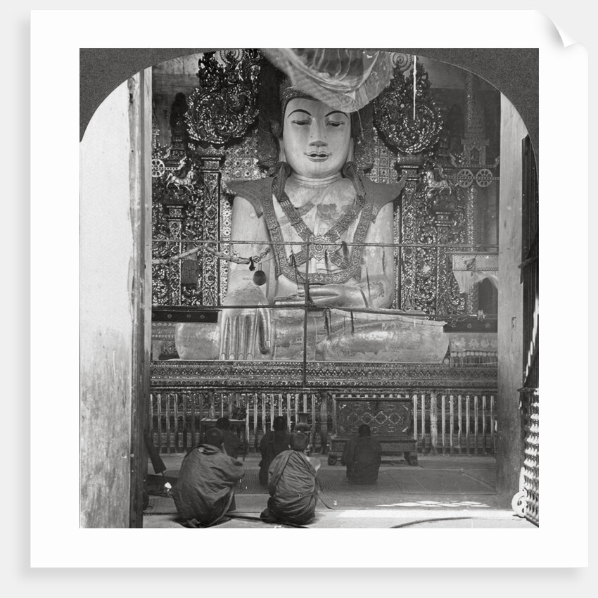 Marble Buddha in a pagoda, Mandalay, Burma by Stereo Travel Co