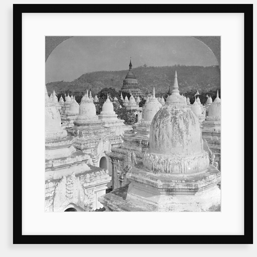Looking over the 450 pagodas at Mandalay, Burma by Stereo Travel Co