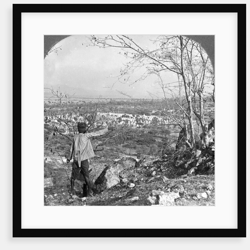 General view over the 450 pagodas from Mandalay Hill, Burma by Stereo Travel Co