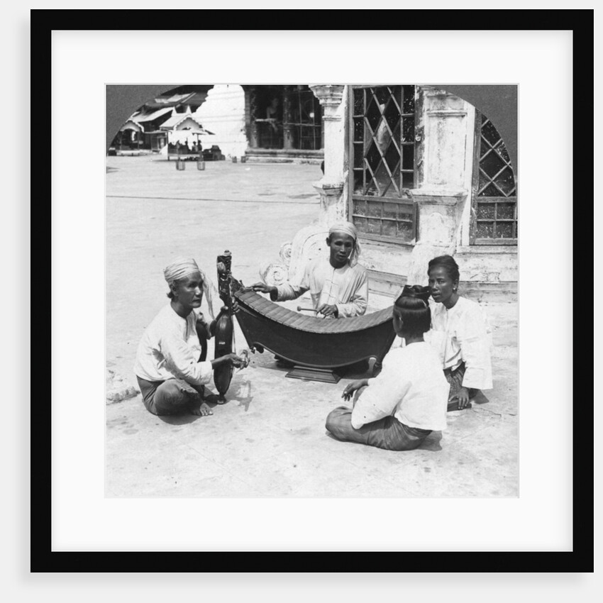 Musicians, Shwedagon Pagoda, Rangoon, Burma by Stereo Travel Co