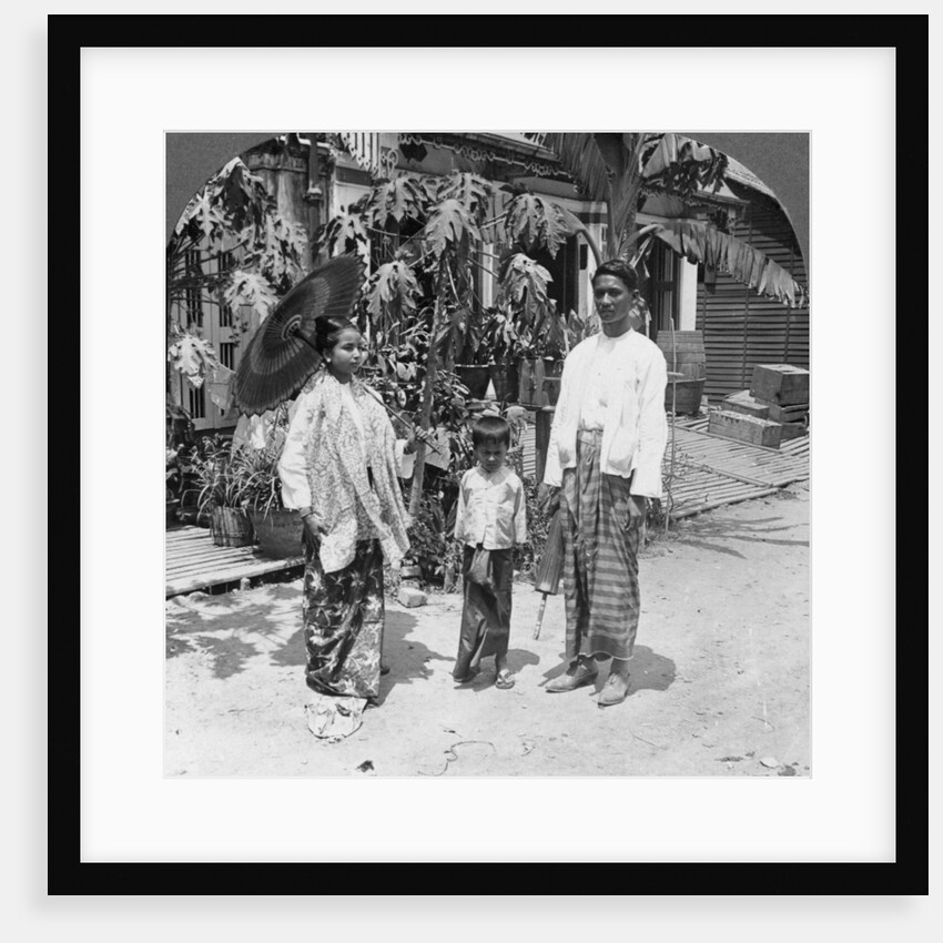 Burmese family, Rangoon, Burma by Stereo Travel Co