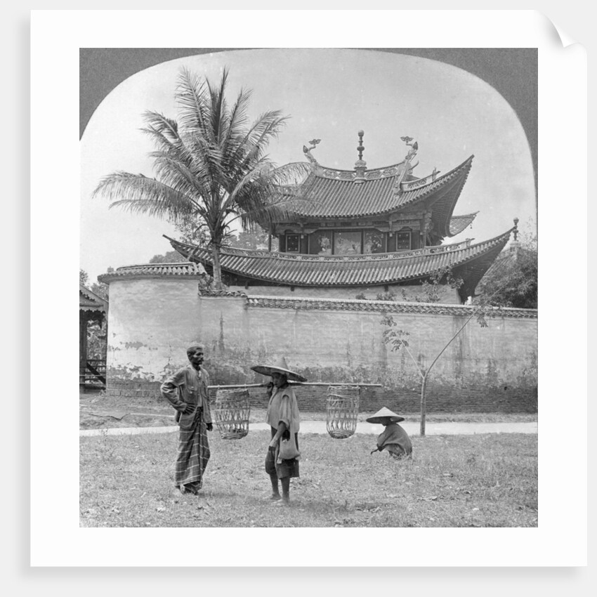 Picturesque Chinese joss house, Bhamo, Burma by Stereo Travel Co