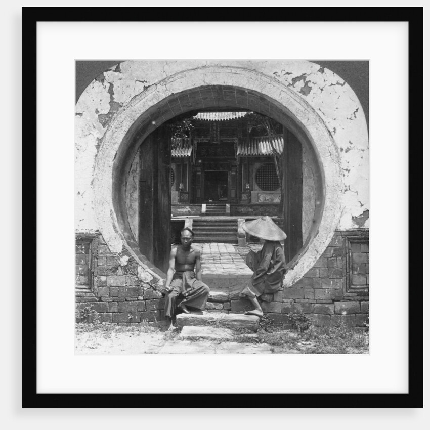 Curious gateway, entrance to a joss house, Bhamo, Burma by Stereo Travel Co
