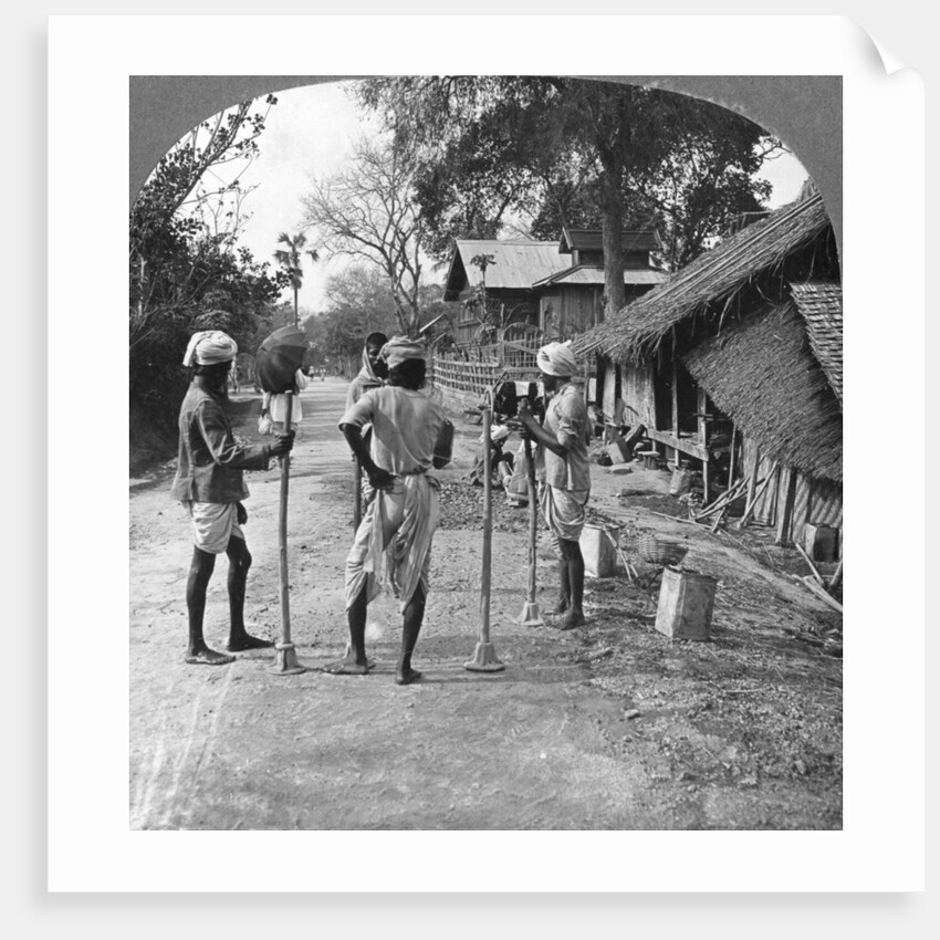 Road mending, Bhamo, Burma by Stereo Travel Co