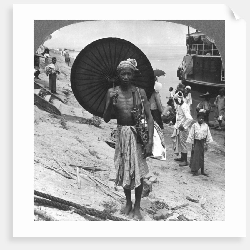An old man of the Shan people of Upper Burma by Stereo Travel Co