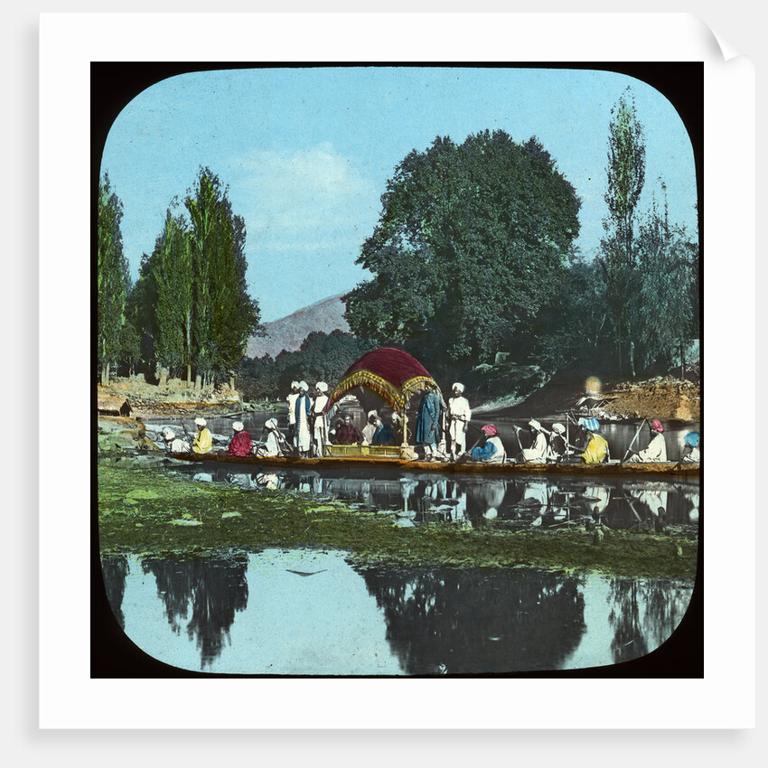 State barge on the Apple Tree Canal, India by Anonymous