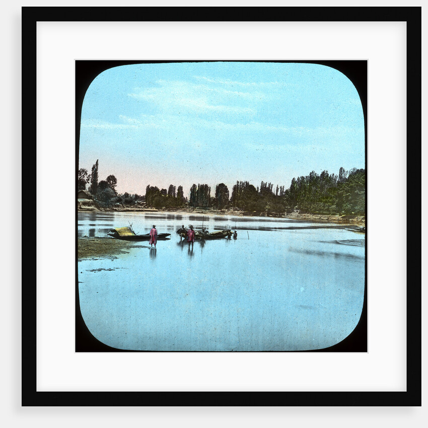 Looking down the Jhelum from the island, India by Anonymous