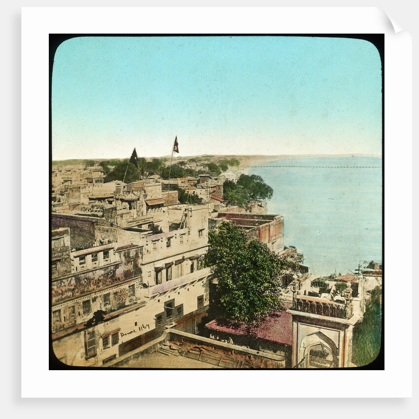 River Ganges from the Aurangzeb Mosque, Benares, India by Anonymous