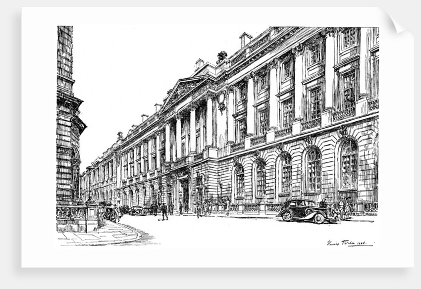 The exterior of the RAC Clubhouse in Pall Mall, London by Hanslip Fletcher