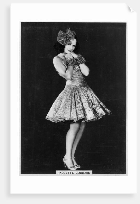 Paulette Goddard, American film and theatre actress by Anonymous