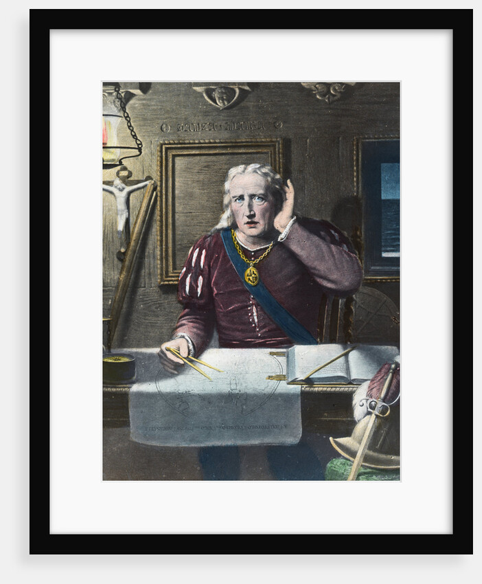 'Land! Land! Land!', Columbus arriving in America, 1492 (late 19th or early 20th century) by Anonymous