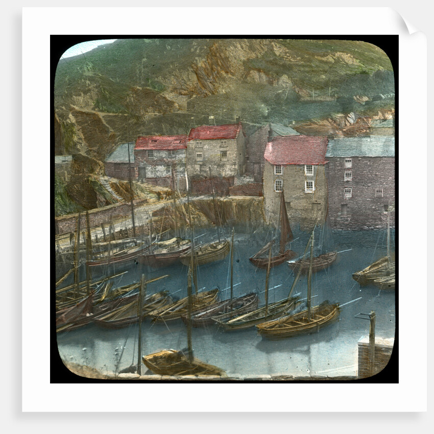 Fishing boats in the harbour, Polperro, Cornwall by Church Army Lantern Department