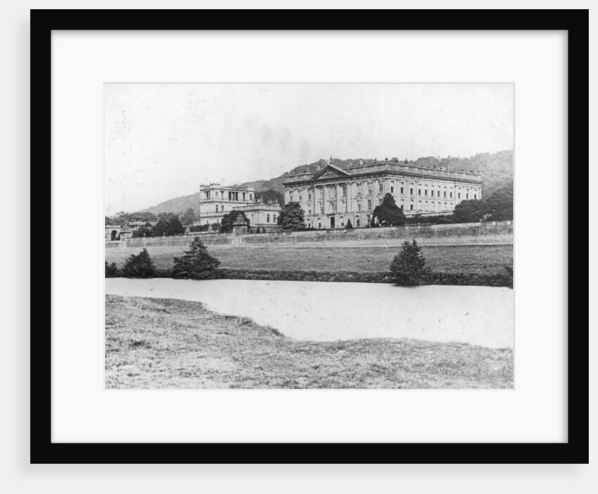 Chatsworth House from across the River Derwent, Derbyshire by Anonymous