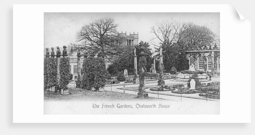 The French Gardens, Chatsworth House, Derbyshire by Anonymous