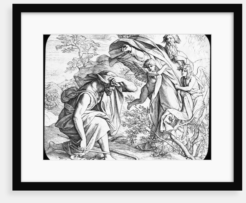 Moses and the Burning Bush by Julius Schnorr von Carolsfeld
