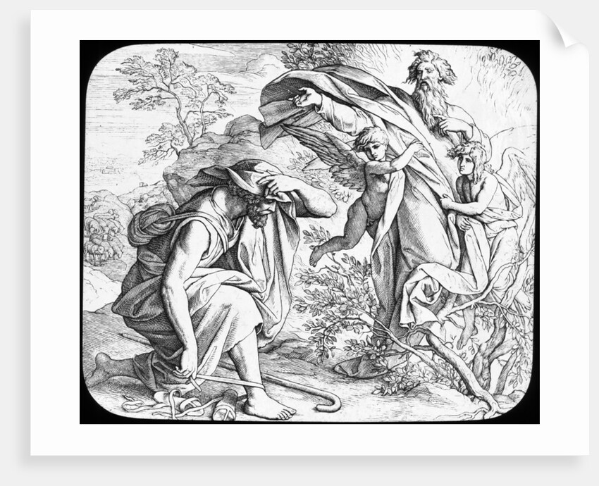 Moses and the Burning Bush by Julius Schnorr von Carolsfeld