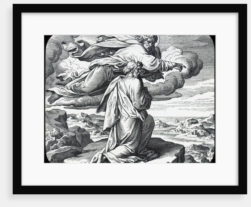 Moses views the land of Israel by Julius Schnorr von Carolsfeld