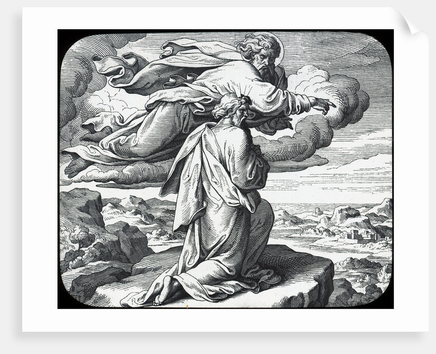 Moses views the land of Israel by Julius Schnorr von Carolsfeld