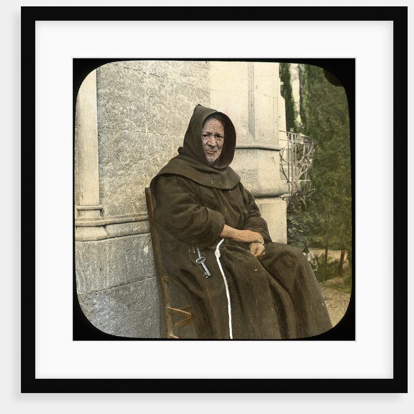 Monk, Sicily, Italy by L Toms