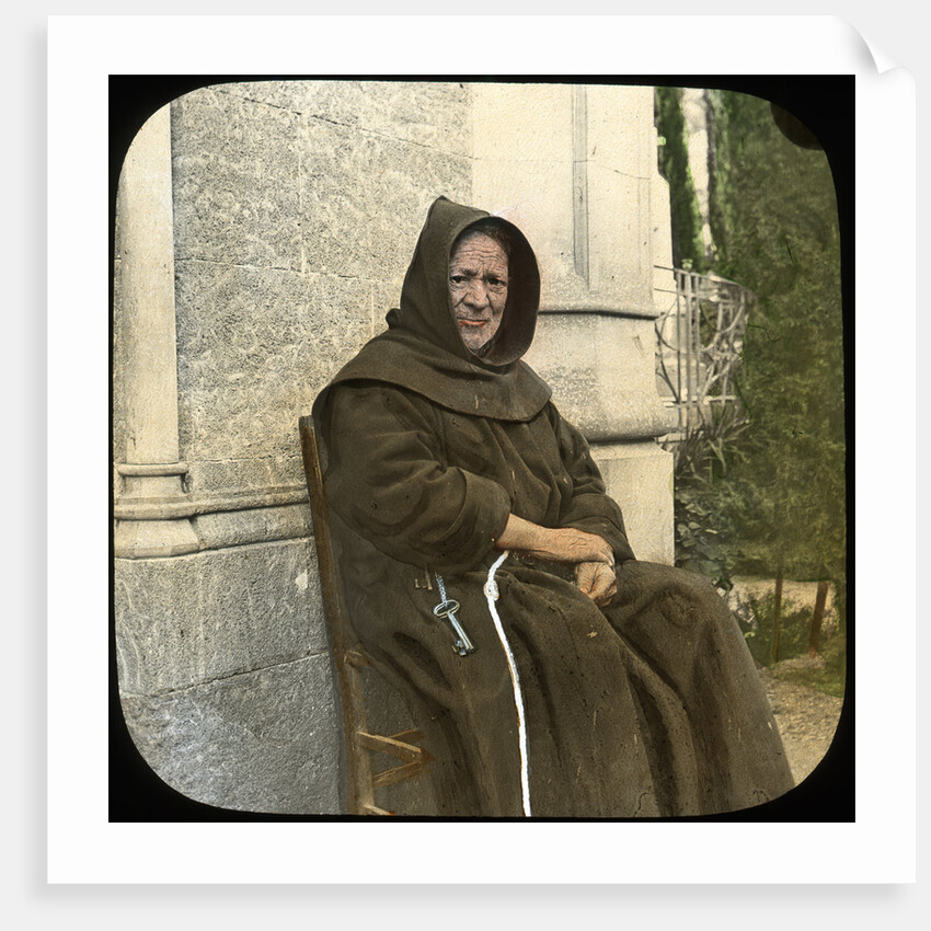 Monk, Sicily, Italy by L Toms