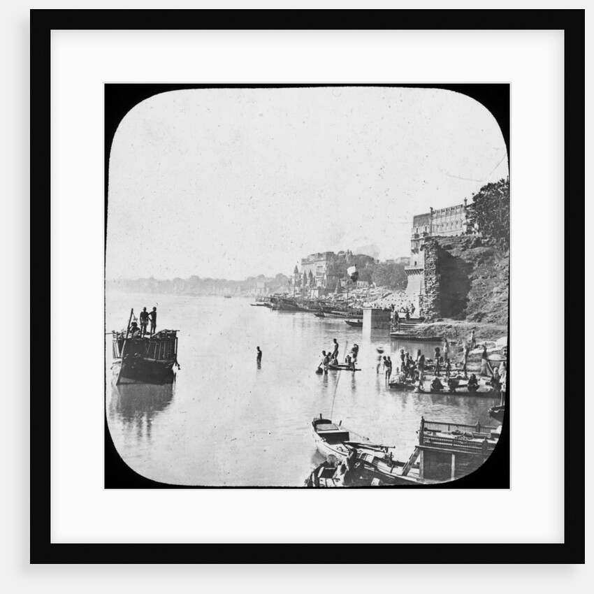 Bathing ghat at Benares, India by Anonymous