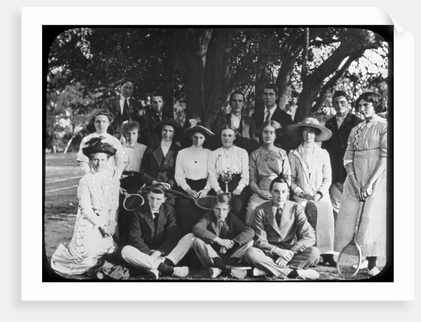 Tennis group portrait by Anonymous