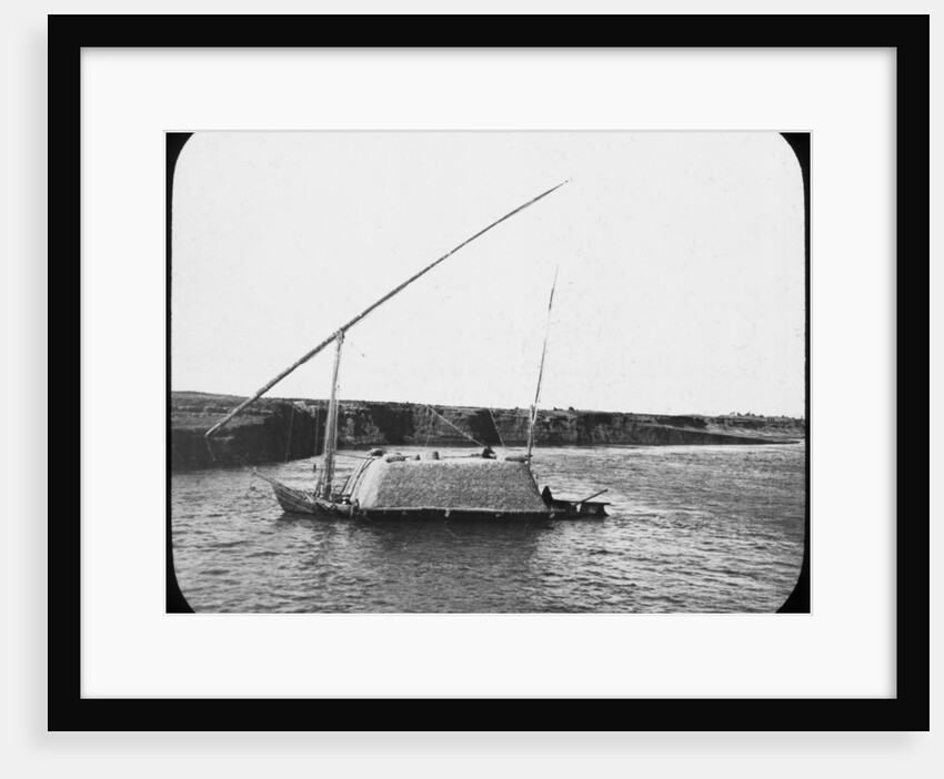 A laden dahabiyeh, Egypt by Newton & Co