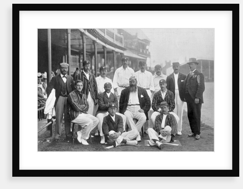 The England Test cricket XI at Nottingham, Nottinghamshire by WA Rouch