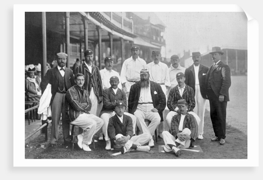 The England Test cricket XI at Nottingham, Nottinghamshire by WA Rouch