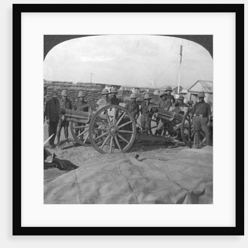 'Spoils of war, gun and stores captured from the Turks, Palestine', World War I by Realistic Travels Publishers
