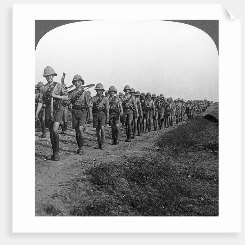 'On the long march through torrid heat to Baghdad', World War I by Realistic Travels Publishers