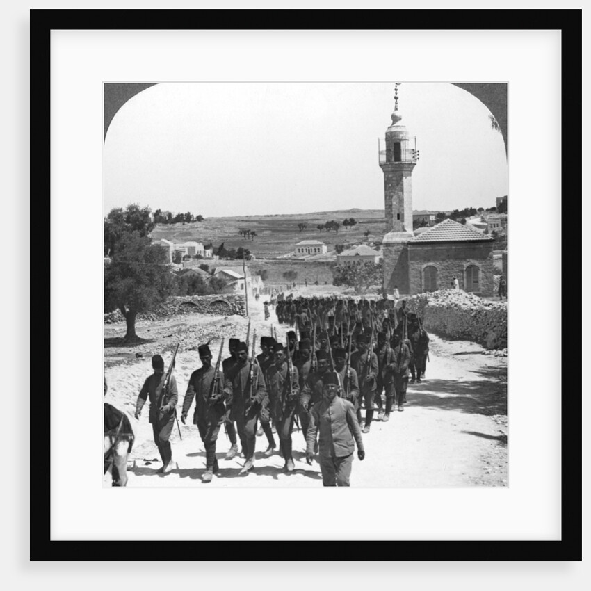 Defeated Turkish soldiers, Palestine, World War I by Realistic Travels Publishers