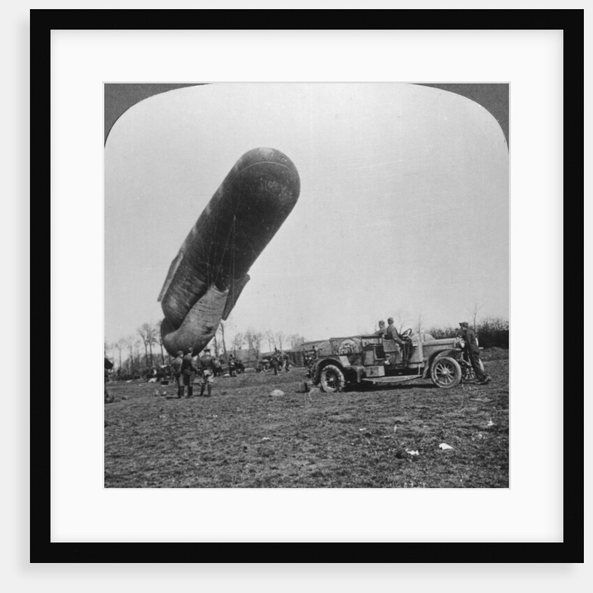 Observation balloon about to ascend, World War I by Realistic Travels Publishers