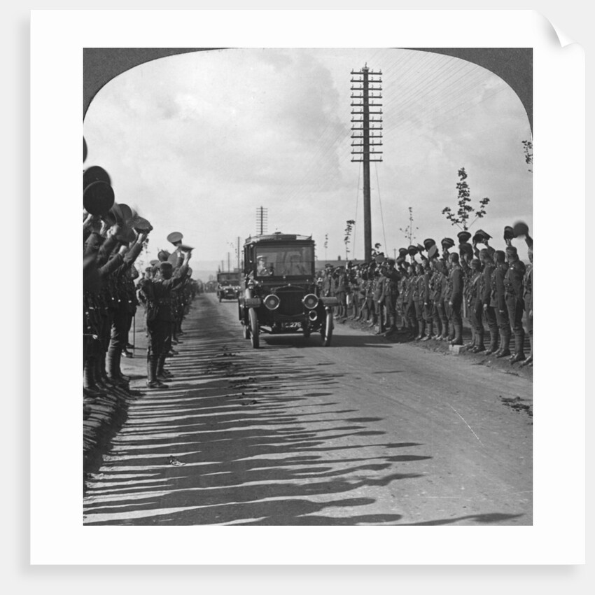 A Royal visit to the troops, enthusiastic welcome by the Canadians, World War I by Realistic Travels Publishers