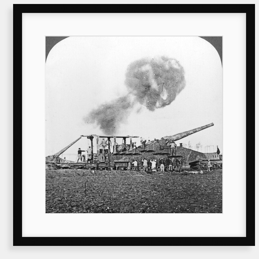 British 16 inch railway guns in action, World War I by Realistic Travels Publishers