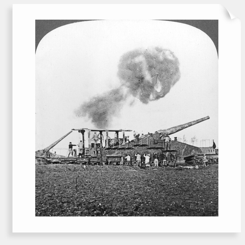 British 16 inch railway guns in action, World War I by Realistic Travels Publishers