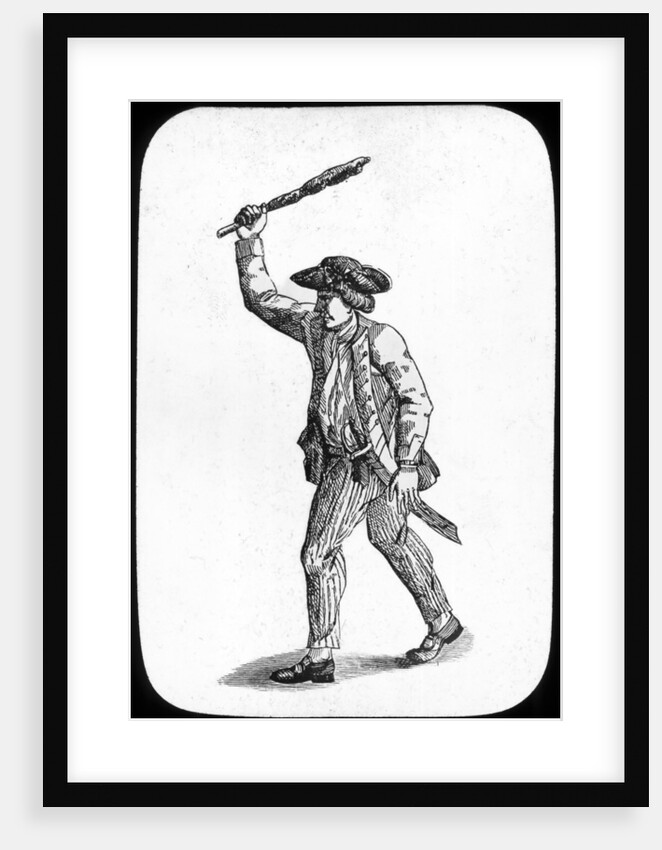 British sailor wielding a club by Newton & Co