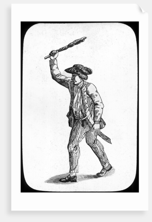 British sailor wielding a club by Newton & Co