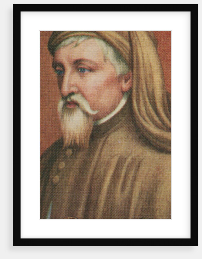 Geoffrey Chaucer, taken from a series of cigarette cards by Anonymous
