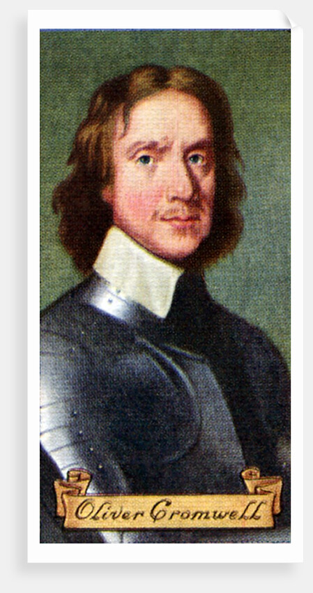 Oliver Cromwell, taken from a series of cigarette cards by Anonymous