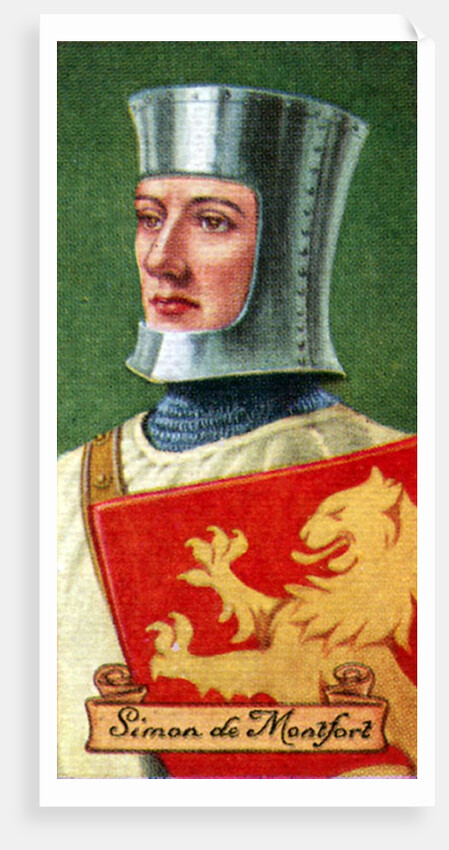 Simon de Montfort, taken from a series of cigarette cards by Anonymous