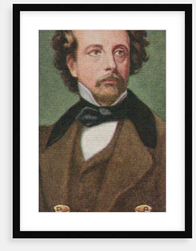 Charles Dickens, taken from a series of cigarette cards by Anonymous