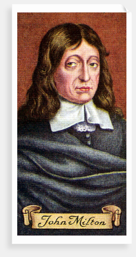 John Milton, taken from a series of cigarette cards by Anonymous