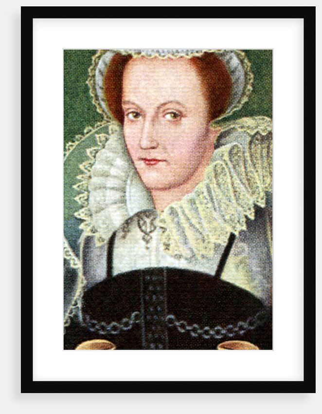 Mary, Queen of Scotts, taken from a series of cigarette cards by Anonymous