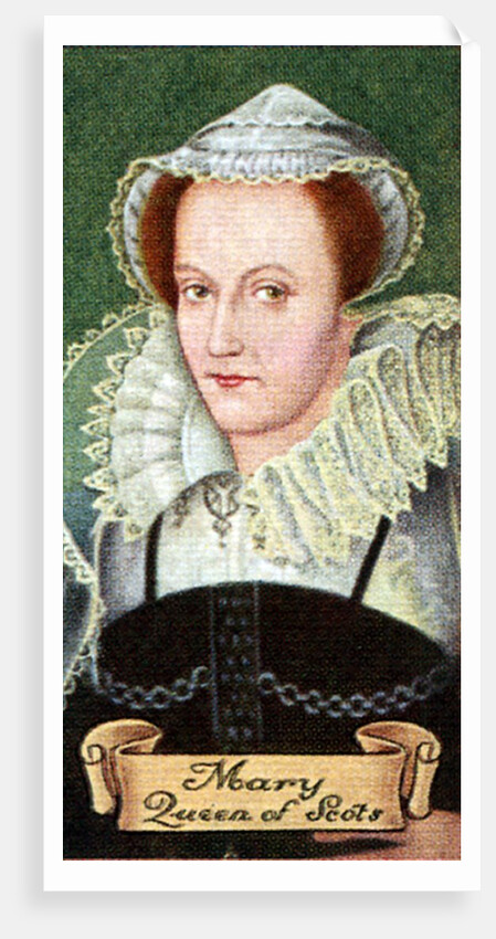 Mary, Queen of Scotts, taken from a series of cigarette cards by Anonymous