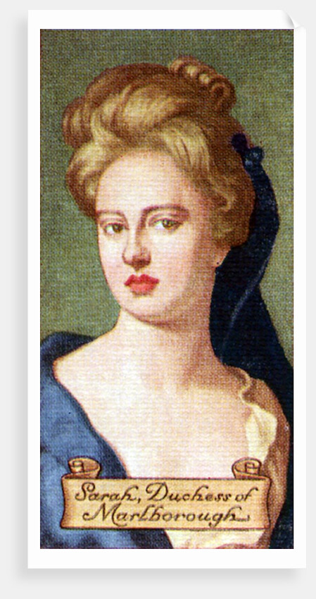Sarah, Duchess of Marlborough, taken from a series of cigarette cards by Anonymous